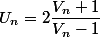 U_n=2\dfrac{V_n+1}{V_n-1}